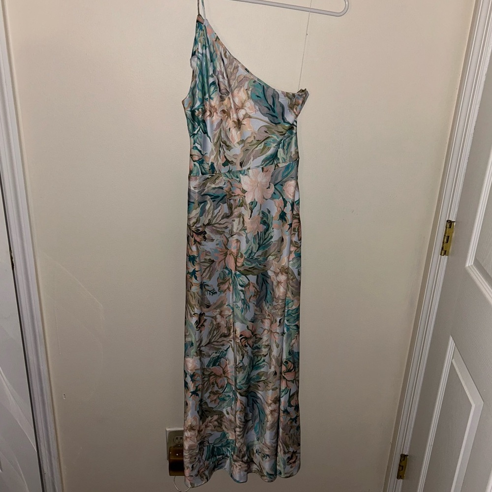 Significant Other Floral One Shoulder Slip Maxi Dress - Picture 4 of 4
